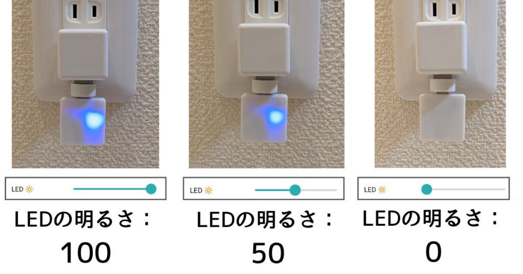 LEDの明るさ