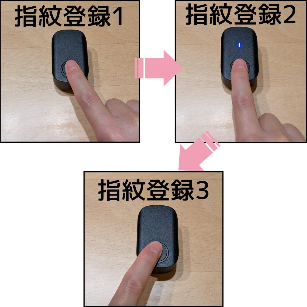 指紋登録作業
