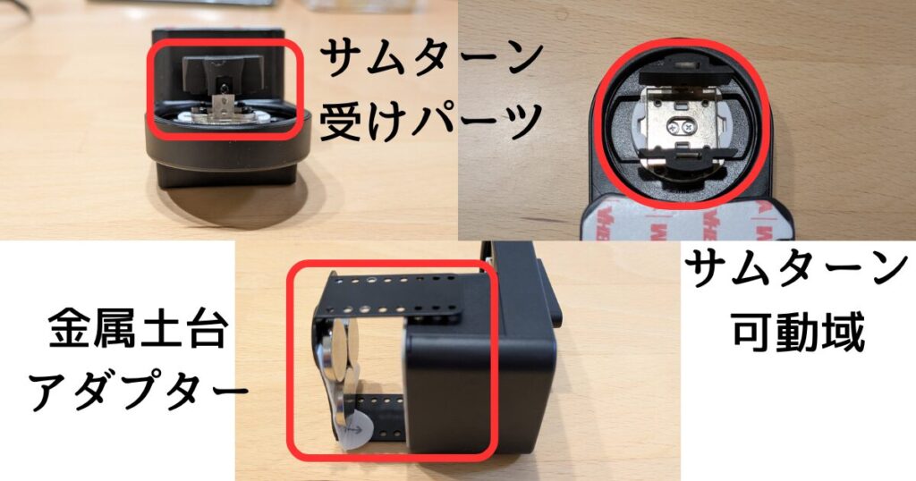 調整可能パーツ